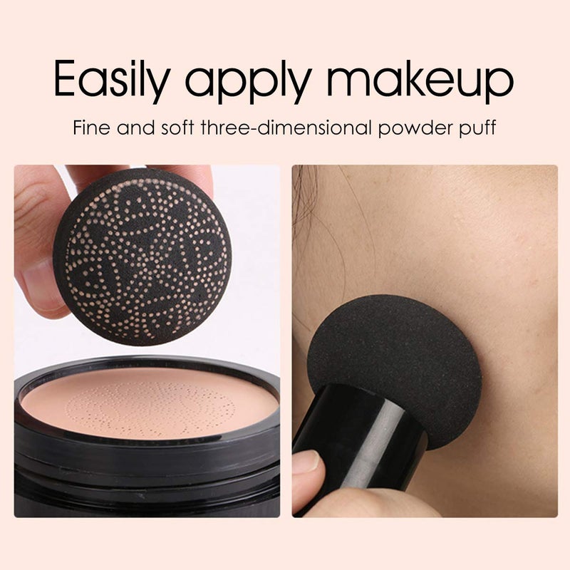 Aooba Air Cushion CC Cream Moisturizing Concealer Mushroom Head Brush Waterproof Makeup Foundation Moisture BB Cream for Women Girls (flower) - Image 5